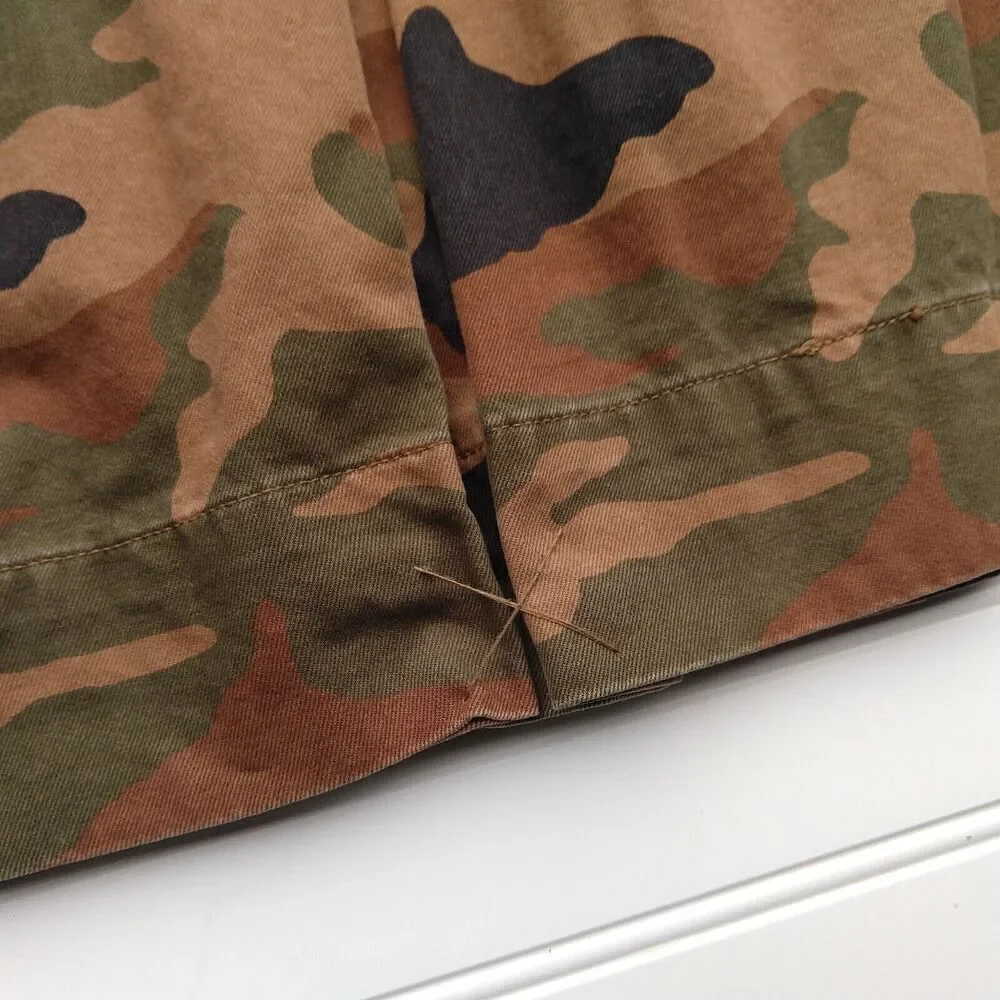 Madewell Northward Cropped Army Jacket Cottontail Camo: Sherpa Edition Size XS